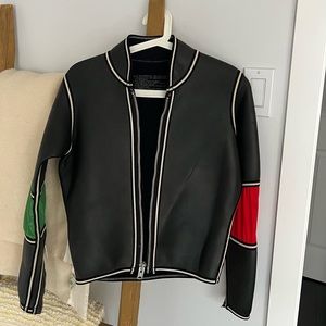 Vintage Neoprene Moto Jacket